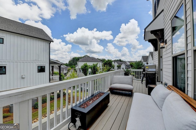 767 Farmstead Rd, Suwanee, GA 30024 - wooden terrace featuring a residential view