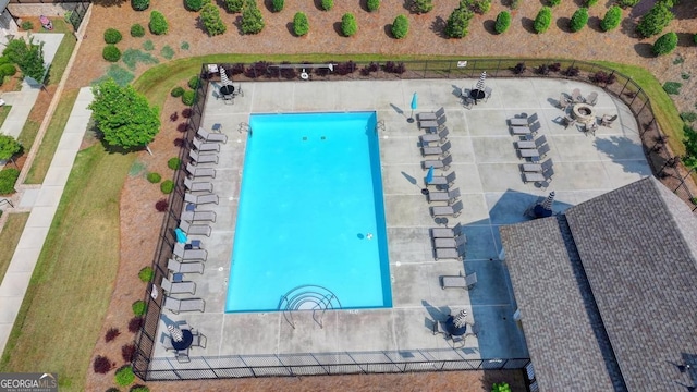 767 Farmstead Rd, Suwanee, GA 30024 - aerial view of a pool area
