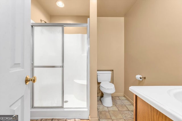 446 Thornton Rd, Washington, GA 30673 - full bathroom with a stall shower and vanity