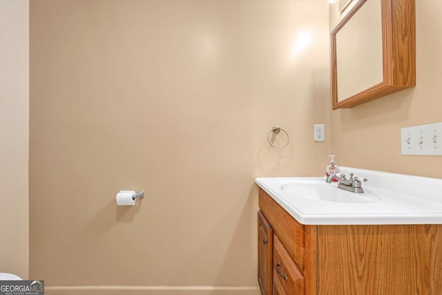 446 Thornton Rd, Washington, GA 30673 - half bathroom featuring vanity