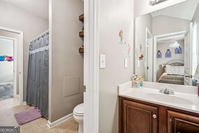 2755 Evan Manor Ln, Cumming, GA 30041 - full bath featuring connected bathroom, vanity, and tile patterned flooring