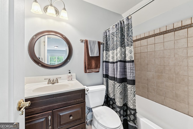 106 April Walk, Mcdonough, GA 30253 - bathroom featuring vanity and shower / bath combination with curtain