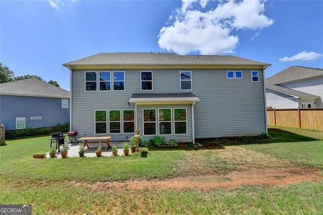 6867 Kate, Flowery Branch, GA 30542 - rear view of property with a patio