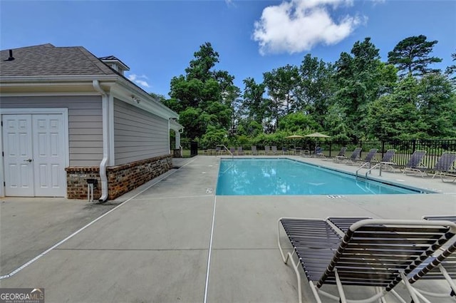 6867 Kate, Flowery Branch, GA 30542 - community pool with a patio