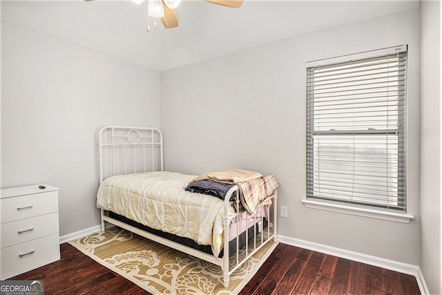 915 Pebble Creek Trl, Suwanee, GA 30024 - bedroom with wood finished floors and ceiling fan