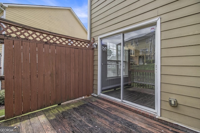 801 Tulip Poplar Way Unit 2501, Lawrenceville, GA 30044 - view of wooden deck