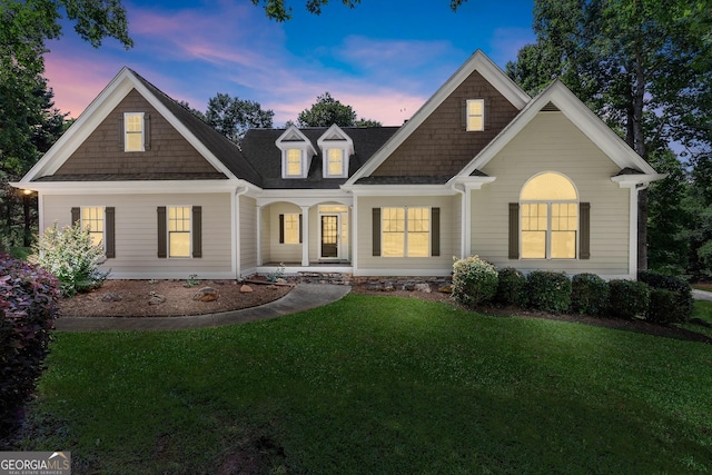 379 Sweetwater Rdg, Hoschton, GA 30548 - view of front of home featuring a front yard and covered porch