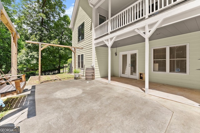 379 Sweetwater Rdg, Hoschton, GA 30548 - patio / terrace with french doors and a patio