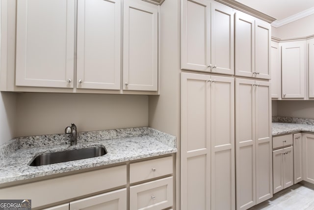 110 Wellington Way, Canton, GA 30115 - kitchen with ornamental molding and light stone countertops