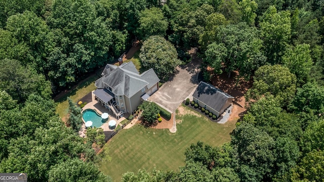 110 Wellington Way, Canton, GA 30115 - aerial overview of property's location featuring a pool area