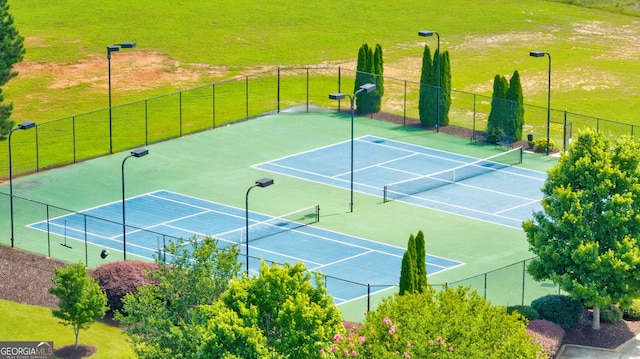 1071 Creekwood Cir, Madison, GA 30650 - view of tennis court