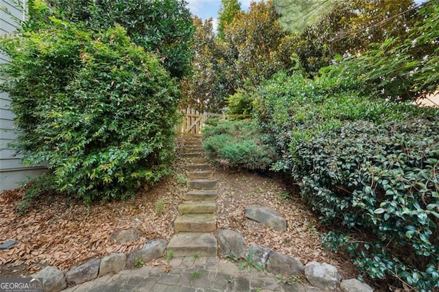 109 Hale View Cir, Canton, GA 30114 - view of yard featuring stairs