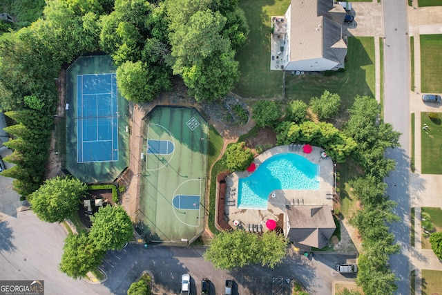 109 Hale View Cir, Canton, GA 30114 - drone / aerial view of a pool