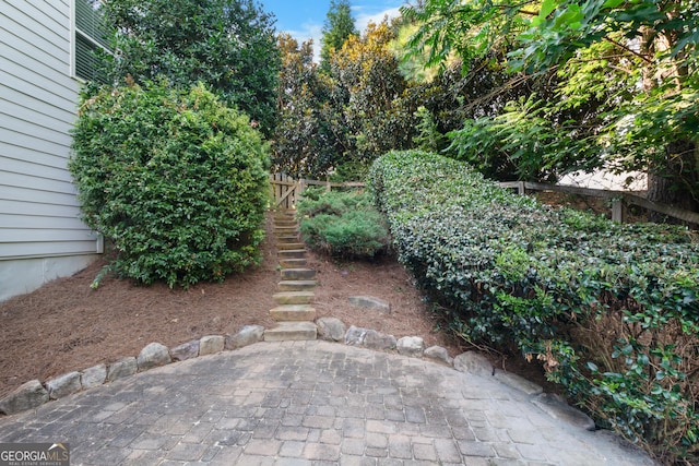 109 Hale View Cir, Canton, GA 30114 - view of yard featuring a patio area and stairs