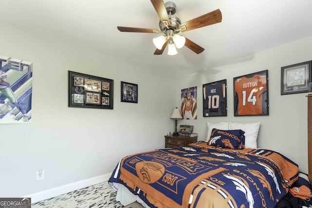 481 Fields Ferry Dr NE, Calhoun, GA 30701 - bedroom featuring baseboards and a ceiling fan