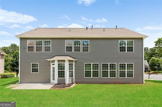 3366 Bridge Walk Dr, Lawrenceville, GA 30044 - rear view of property with a patio and a yard
