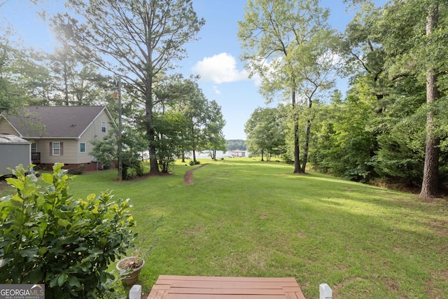 901 Jamesway Dr, Sparta, GA 31087 - view of grassy yard with a water view