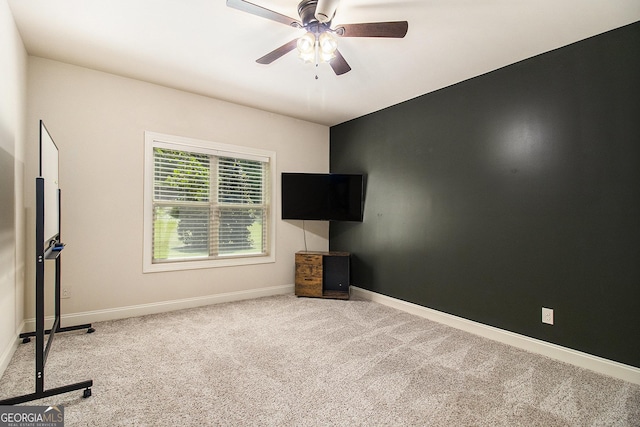 10 Ridgeview Ct, Newnan, GA 30263 - workout room featuring carpet flooring and ceiling fan