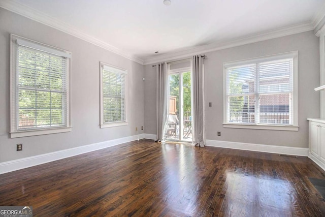 1836 Preserve Way, Brookhaven, GA 30341 - unfurnished room featuring dark wood-style flooring and ornamental molding