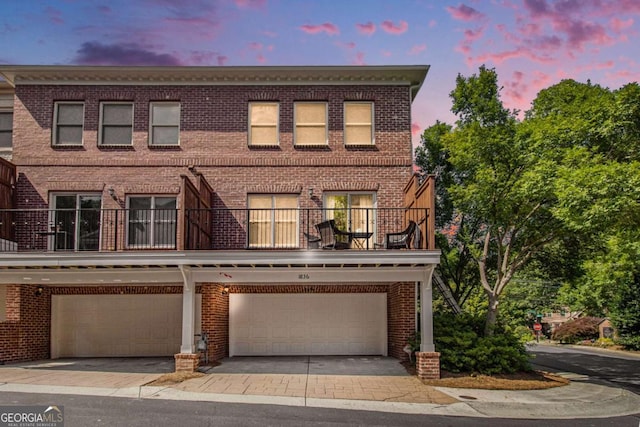1836 Preserve Way, Brookhaven, GA 30341 - multi unit property featuring brick siding, an attached garage, and a balcony