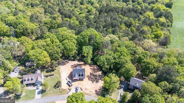 104 Hunter Dr NE, Calhoun, GA 30701 - aerial view of property and surrounding area with a forest