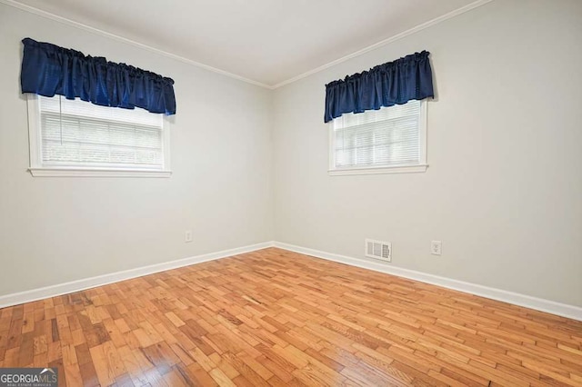 4212 Worth St NW, Acworth, GA 30101 - empty room featuring ornamental molding and light wood-type flooring