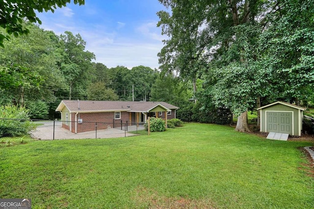 4212 Worth St NW, Acworth, GA 30101 - view of yard with a shed and a forest view