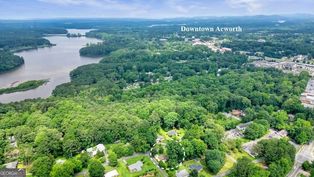 4212 Worth St NW, Acworth, GA 30101 - bird's eye view of a large body of water and a heavily wooded area