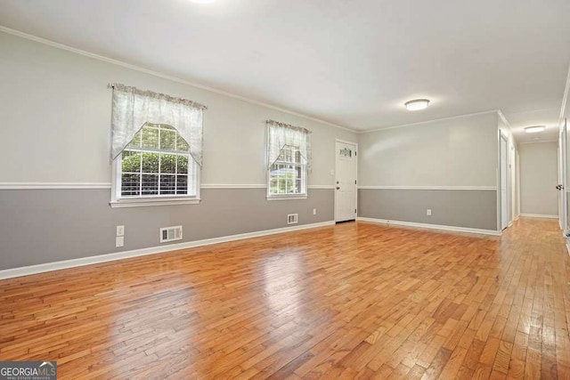 4212 Worth St NW, Acworth, GA 30101 - unfurnished room with hardwood / wood-style flooring and crown molding