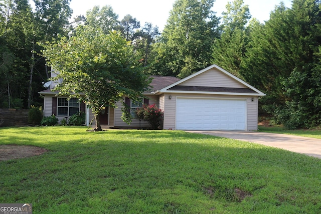 320 Cainbridge Mdws, Demorest, GA 30535 - ranch-style home featuring a front yard, an attached garage, and driveway