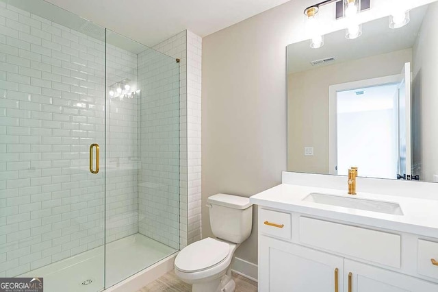 164 Palm St, Holly Springs, GA 30188 - bathroom with vanity and a stall shower
