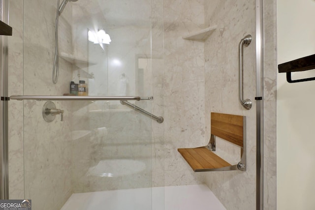 5640 Hammock Way, Cumming, GA 30028 - full bathroom with a stall shower