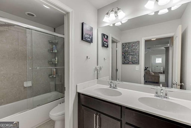 1830 Secretariat Gait Way, Suwanee, GA 30024 - full bath featuring double vanity and bath / shower combo with glass door