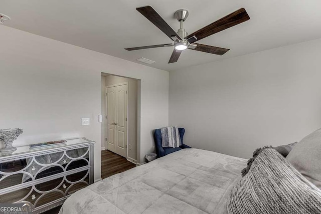 1830 Secretariat Gait Way, Suwanee, GA 30024 - bedroom featuring wood finished floors and a ceiling fan