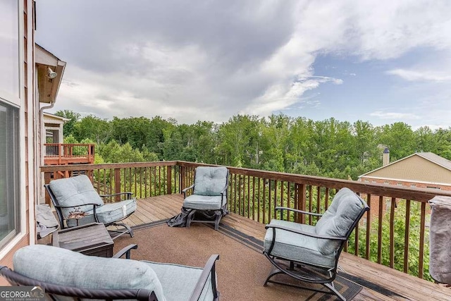 1830 Secretariat Gait Way, Suwanee, GA 30024 - wooden terrace featuring a wooded view