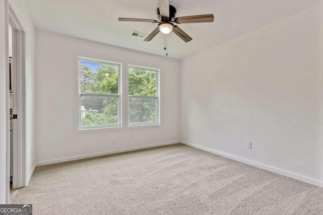 307 E Pine St E, Rockmart, GA 30153 - empty room featuring light carpet and ceiling fan