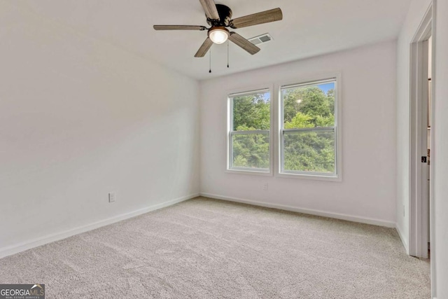 307 E Pine St E, Rockmart, GA 30153 - carpeted empty room featuring baseboards and ceiling fan