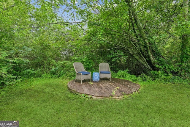 5095 Karr Rd, Cumming, GA 30040 - view of green lawn featuring a view of trees