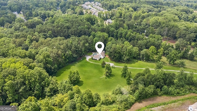 5095 Karr Rd, Cumming, GA 30040 - bird's eye view of a heavily wooded area