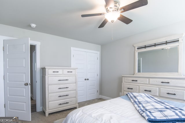 11 Rachel Ln, Hartwell, GA 30643 - bedroom featuring carpet, a closet, and a ceiling fan