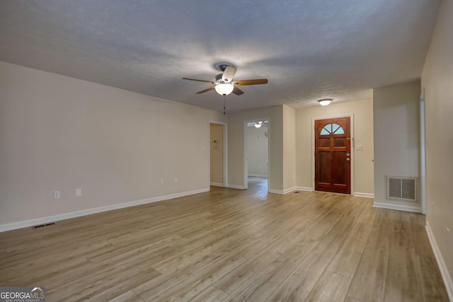120 Fox Hunt Pl, Athens, GA 30606 - foyer with a ceiling fan and light wood-type flooring