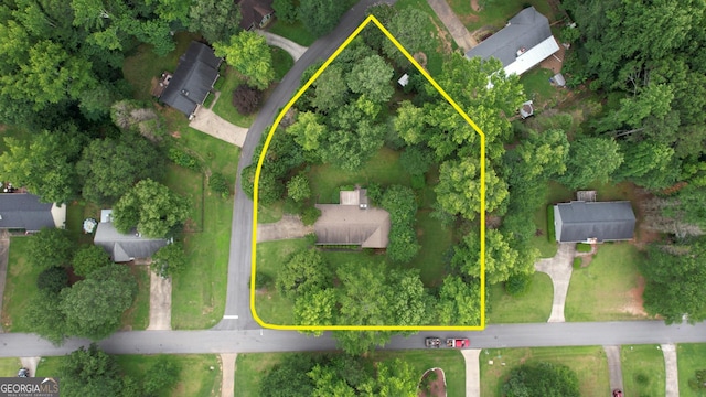 120 Fox Hunt Pl, Athens, GA 30606 - aerial overview of property's location with property parcel outlined