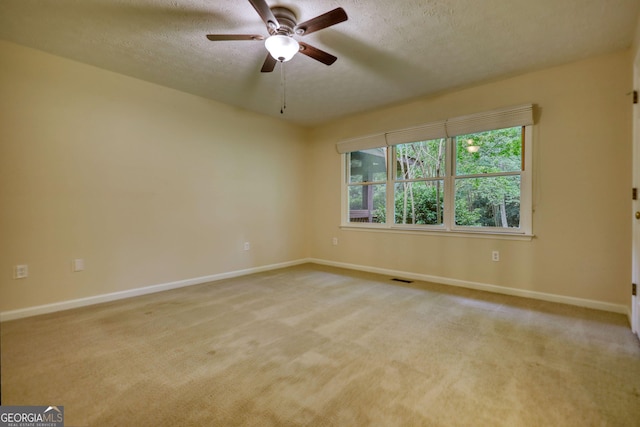 120 Fox Hunt Pl, Athens, GA 30606 - carpeted spare room with a textured ceiling and ceiling fan