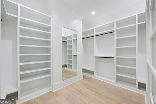 3205 Bold Springs Rd, Dacula, GA 30019 - spacious closet featuring wood finished floors