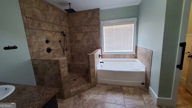 90 Alcovy Reserve Way, Covington, GA 30014 - full bath with a bath, walk in shower, and vanity