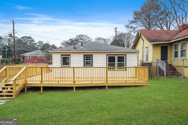 1 Lamar Ave SW, Atlanta, GA 30310 - back of property featuring a wooden deck and roof with shingles