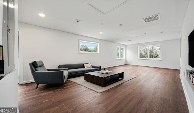 1 Lamar Ave SW, Atlanta, GA 30310 - living room featuring wood finished floors and recessed lighting