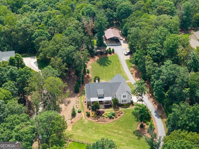 4813 Jess Helton Rd, Gainesville, GA 30506 - aerial view of property and surrounding area with a forest