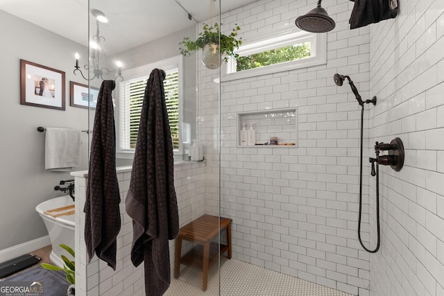 4813 Jess Helton Rd, Gainesville, GA 30506 - bathroom with a tile shower