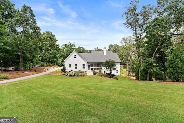 4813 Jess Helton Rd, Gainesville, GA 30506 - rear view of house featuring a yard